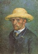 Vincent Van Gogh Self-Portrait with Straw Hat (nn04) china oil painting artist